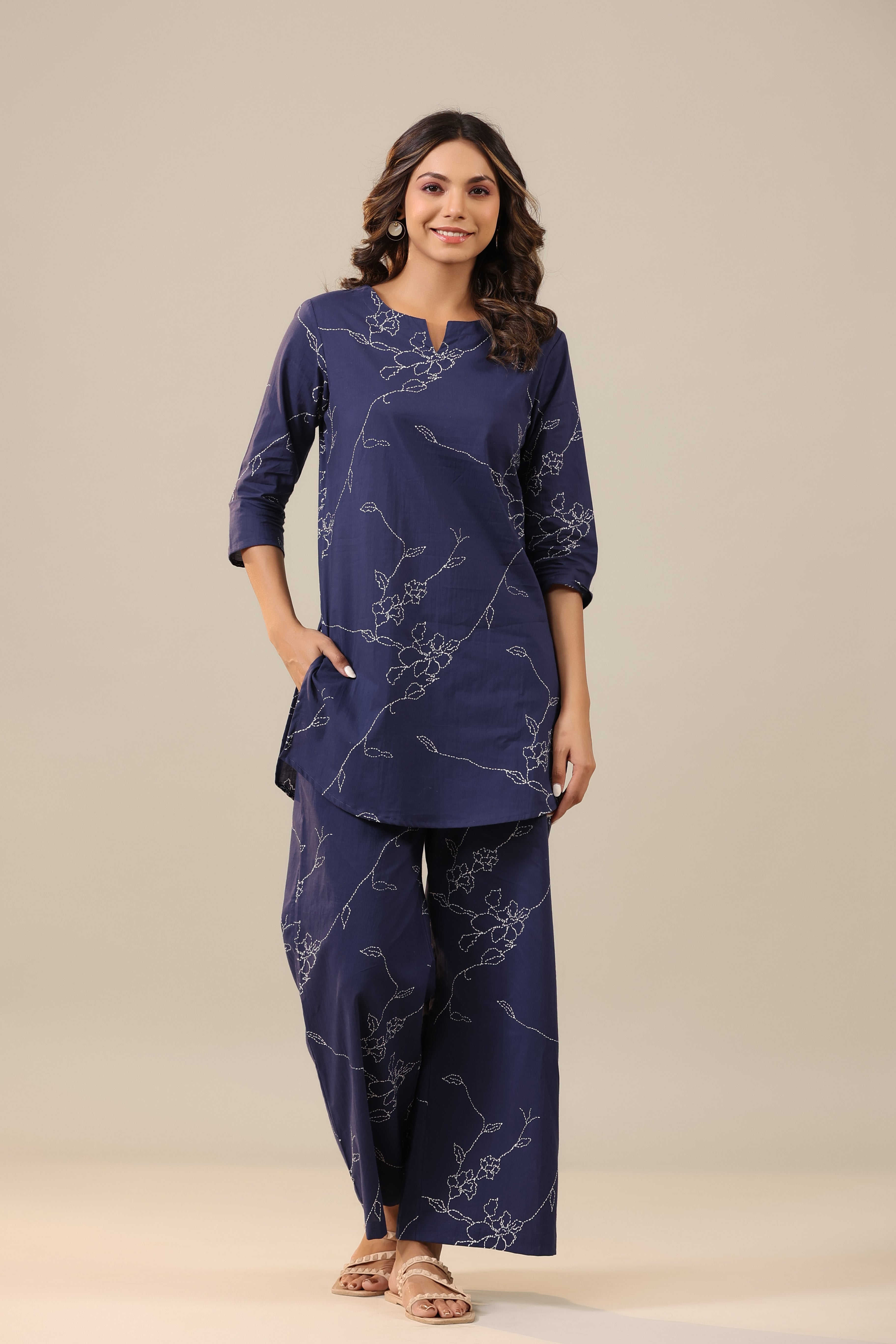 Minimal Thread Blossom Co-ord Set – Multiple Colors