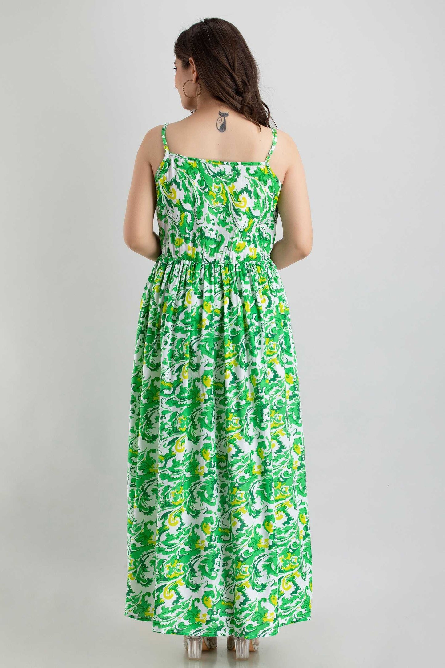 Rayon Floral Print Dress