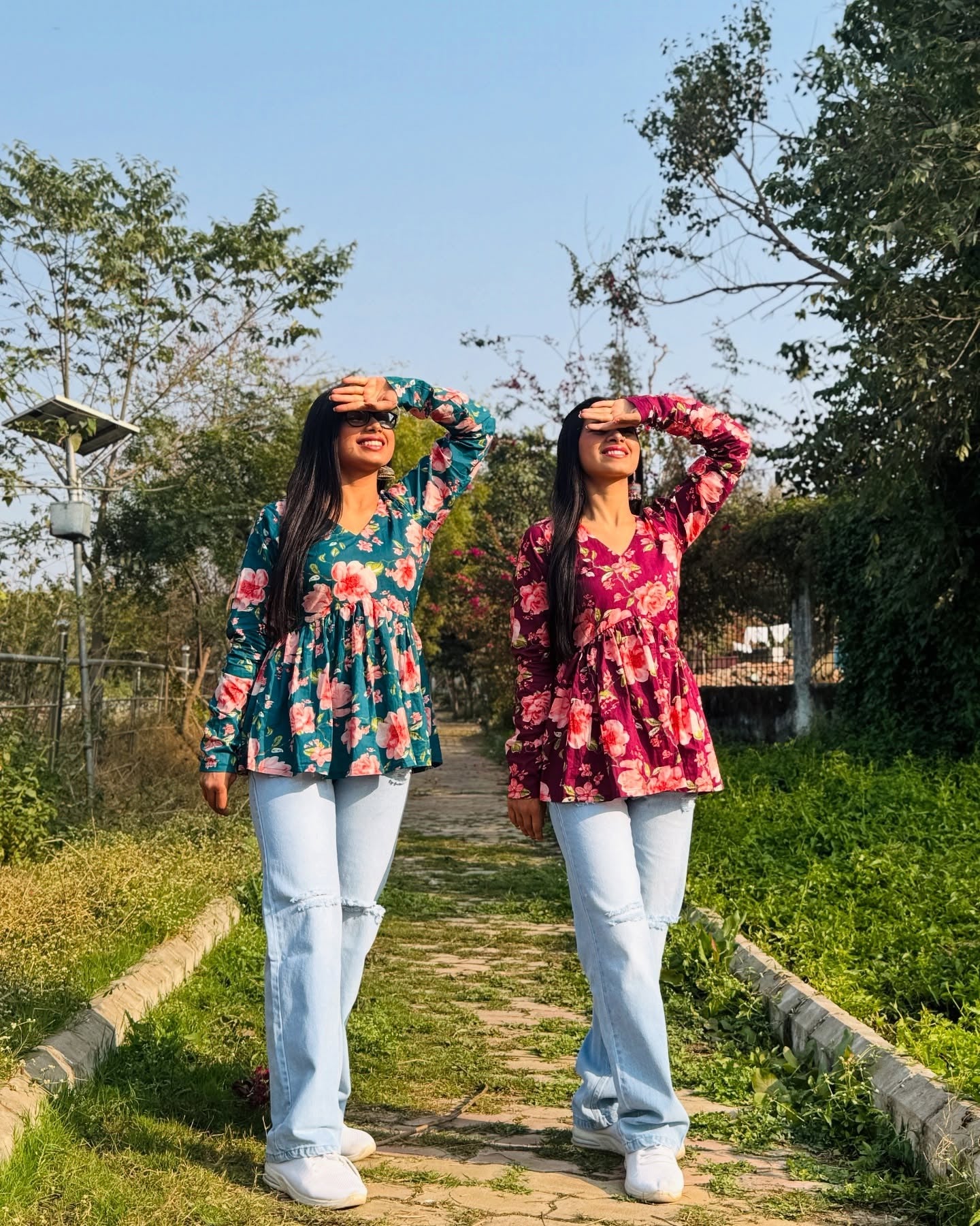 Forest Bloom Cotton Top