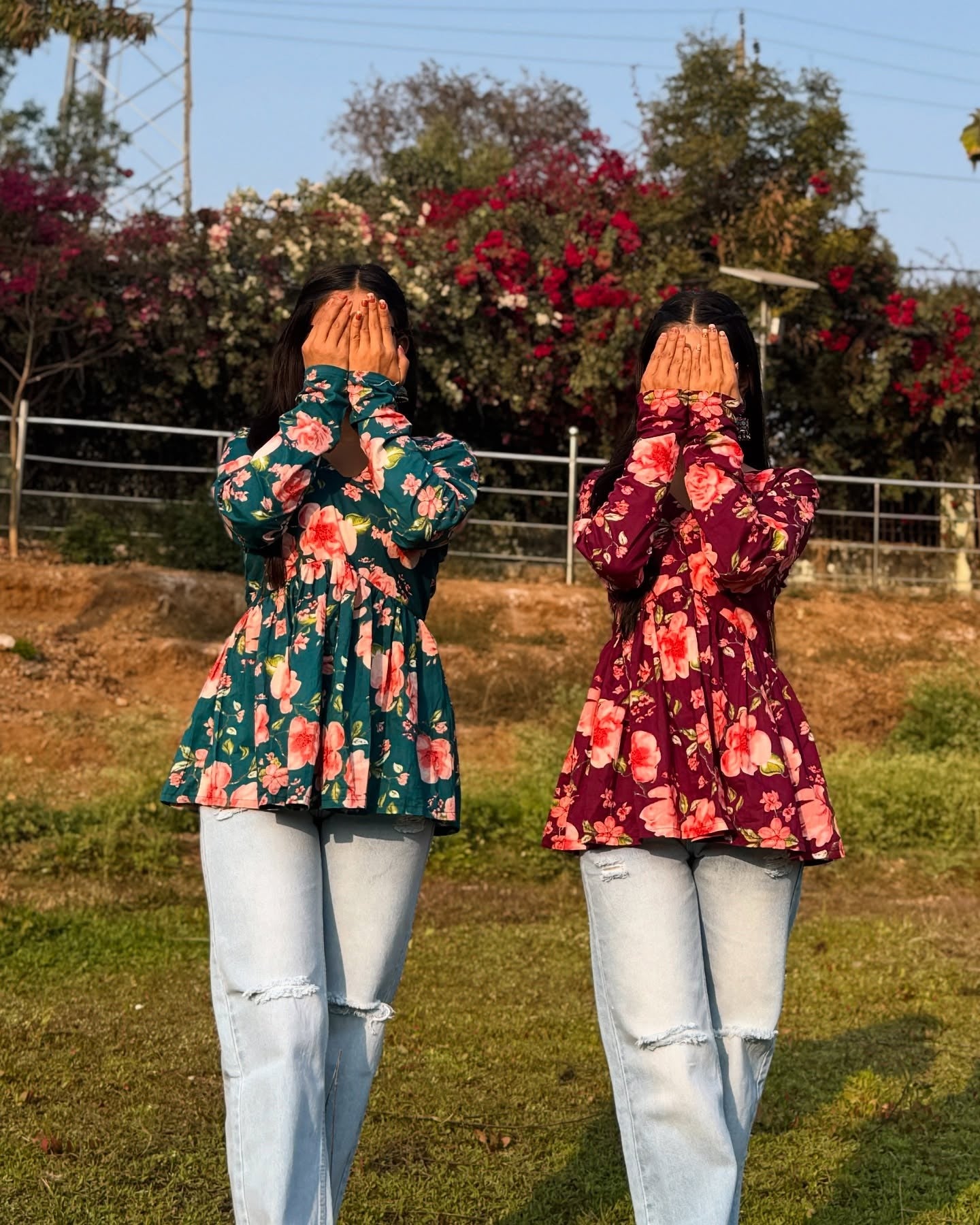 Forest Bloom Cotton Top