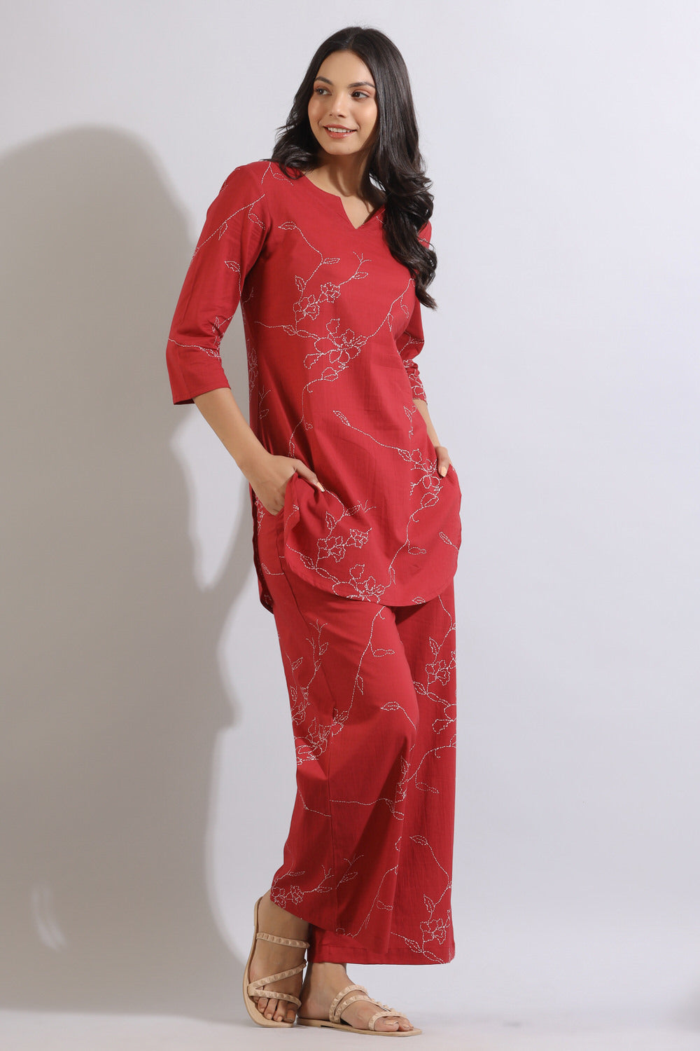 Minimal Thread Blossom Co-ord Set – Multiple Colors