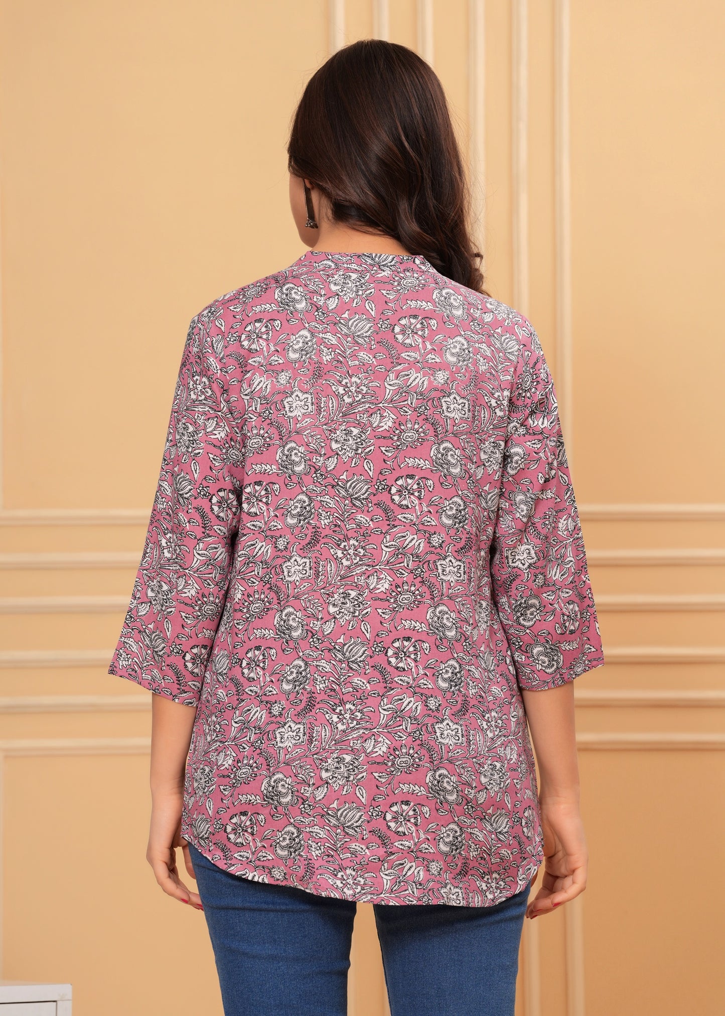 Rayon Short Kurti with Beautiful Prints for Women