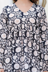 Noor Bloom Cotton Kurti Top